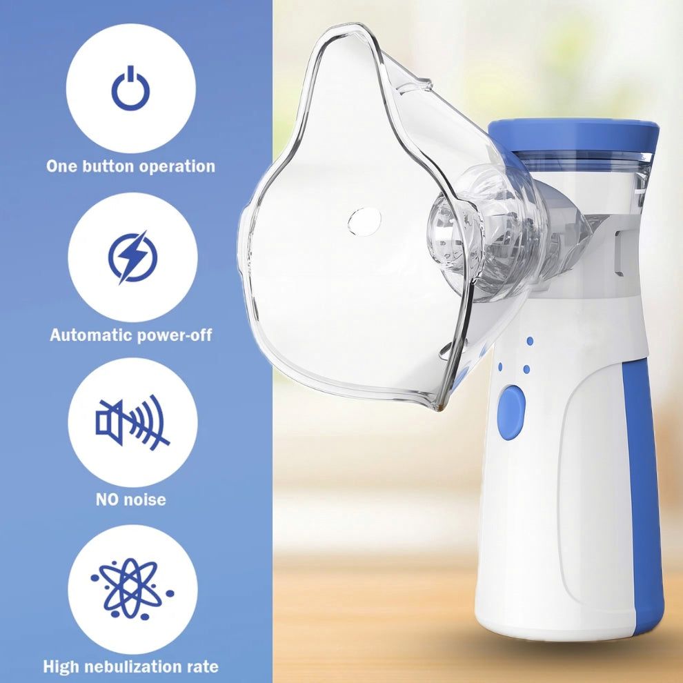 BreatheEase™ – Instant Relief, Anywhere | Silent & Portable Nebulizer
