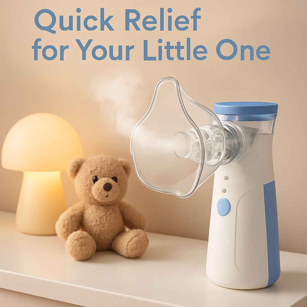 BreatheEase™ – Instant Relief, Anywhere | Silent & Portable Nebulizer