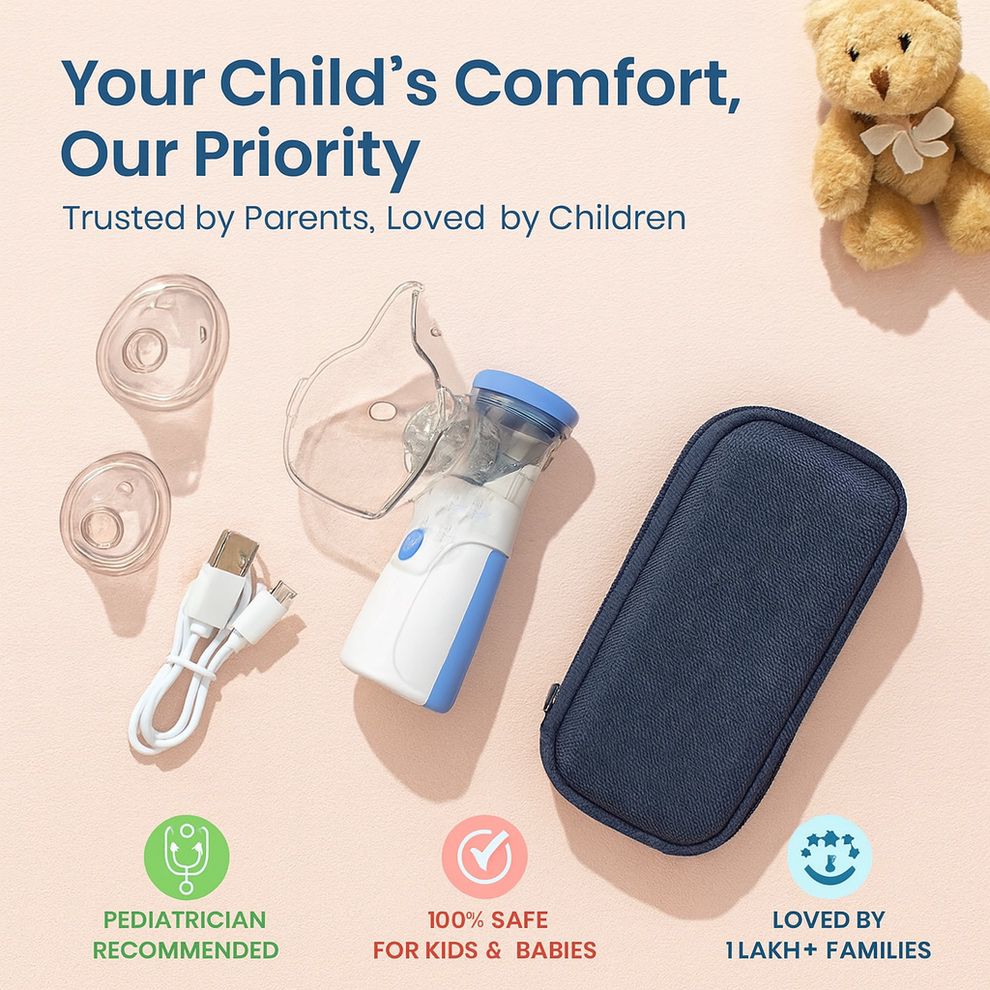 BreatheEase™ – Instant Relief, Anywhere | Silent & Portable Nebulizer