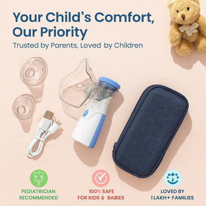 BreatheEase™ – Instant Relief, Anywhere | Silent & Portable Nebulizer
