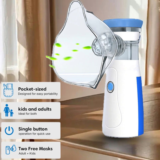 BreatheEase™ – Instant Relief, Anywhere | Silent & Portable Nebulizer